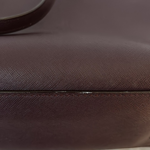 Kate Spade Luxurious Dark Wine Purple Large Leather Tote Bag 🌸🌸 - Picture 11 of 13